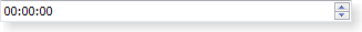 Screenshot of a Windows Vista style time editing widget