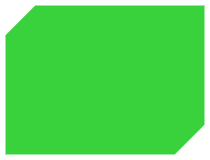 Rectangle with beveled corners