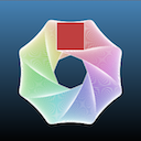 Colorful pinwheel shape