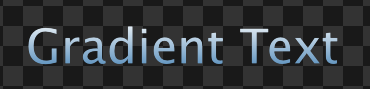Text reading Gradient Text with blue gradient fill