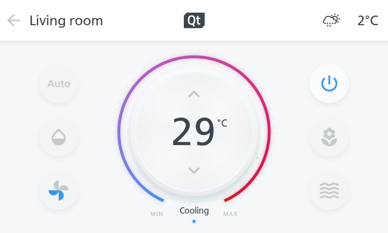 ボタンが押される前、アプリケーションがアイドル状態のときにメモリの内容を表示する。