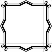 利用可能な領域を埋めるようにスケーリングされた辺を持つ BorderImage。 利用可能な領域を埋めるようにスケーリングされた辺を持つ BorderImage。