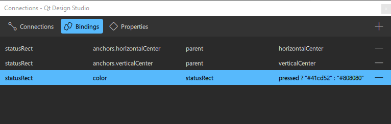 コネクション・ビューでバインディング式の準備ができた。