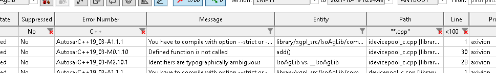 Local filtering in the issue list.