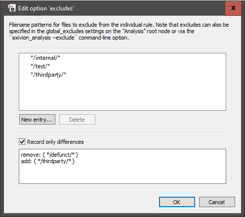 Editing a set value using "Record only differences" (delta mode)