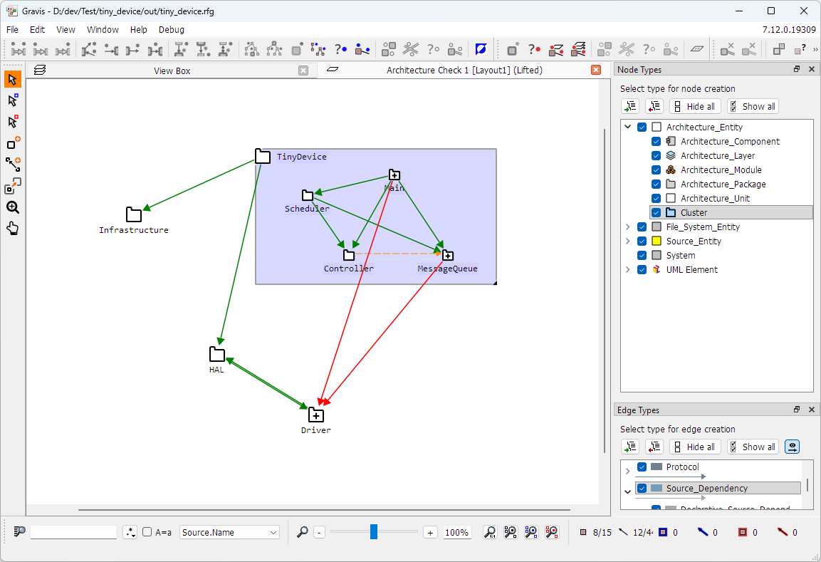 The Architecture Result view