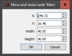 The Move and Resize dialog