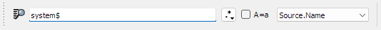 The :guielement:`Quickfinder`.