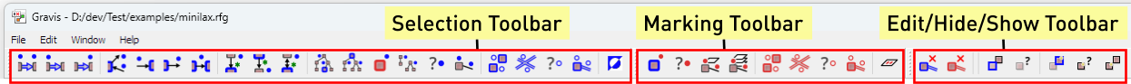The Quick Access Toolbars.