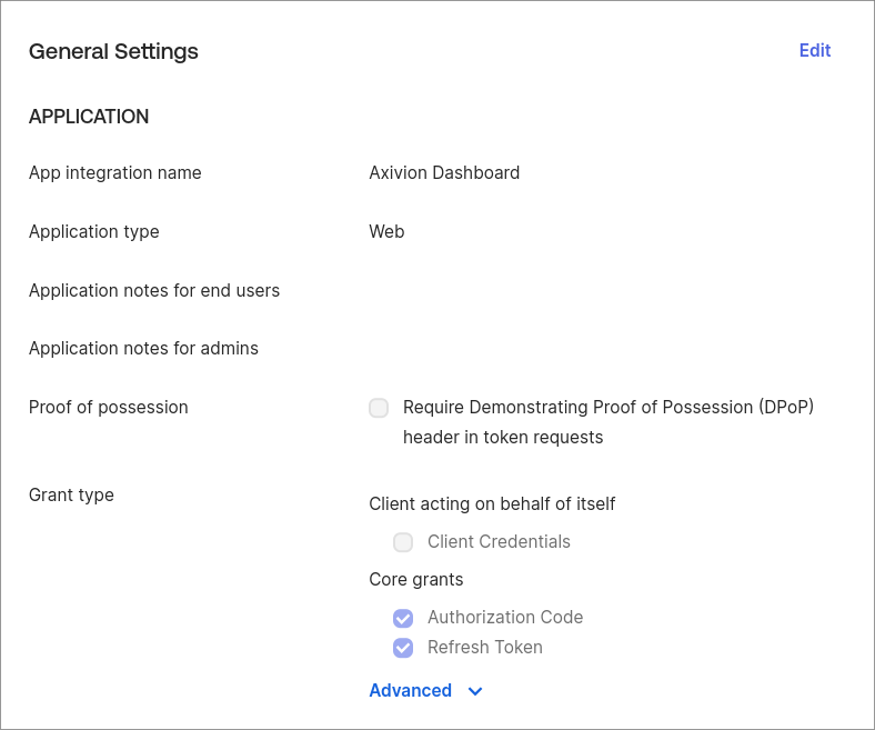 general settings