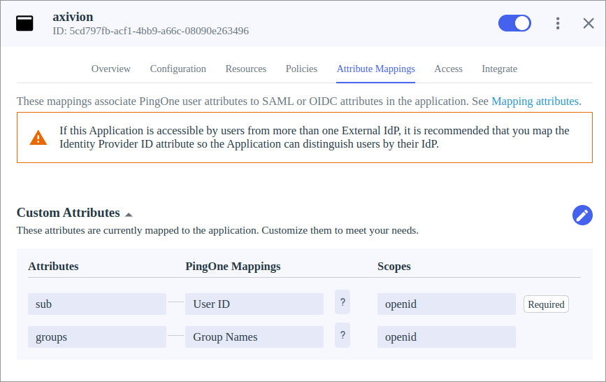 Configuring groups claim