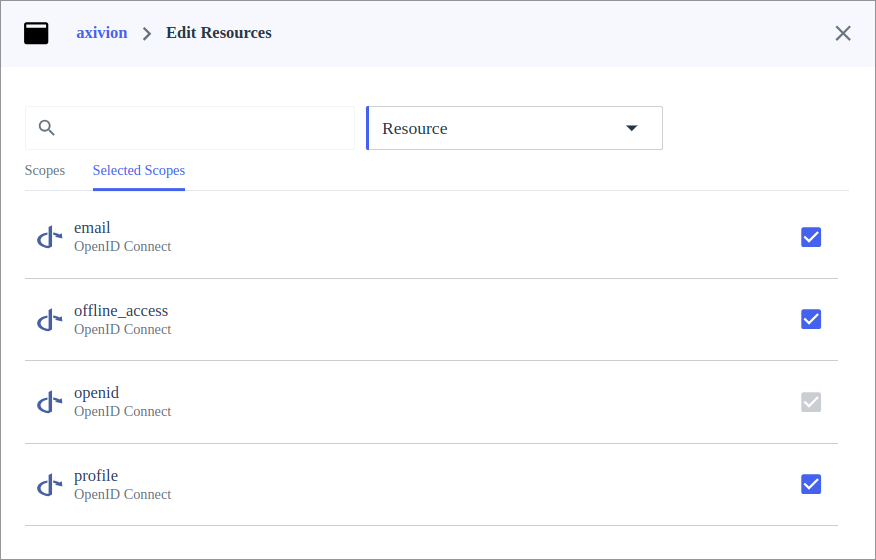 Configuring Scopes