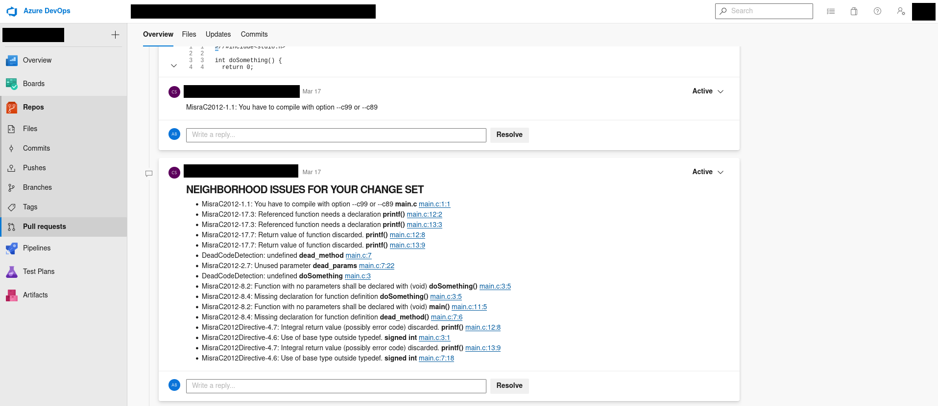 Pull Requests annotated
