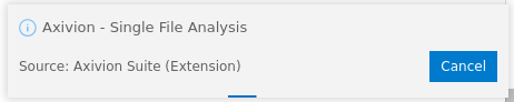 Cancel the Single-File Analysis