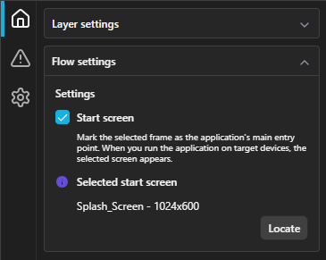 Flow settings on the plugin Home page.