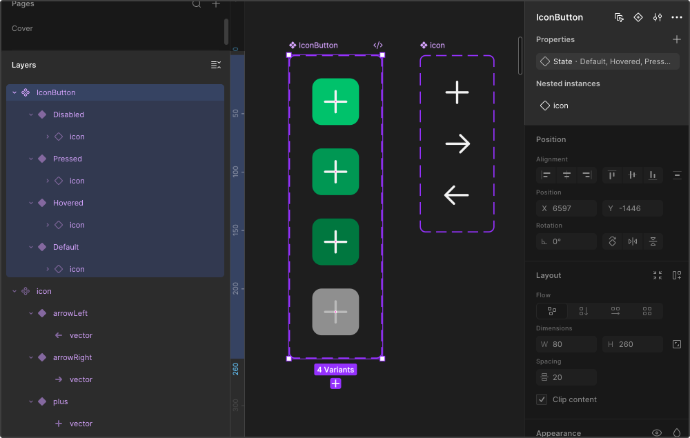 Constructing components without instance swap