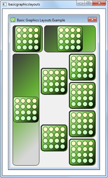 Screenshot of the Basic Layouts Example