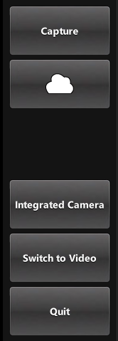 Photo capture control panel