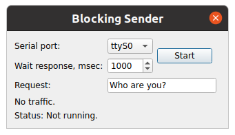 Qt serial port blocking sender