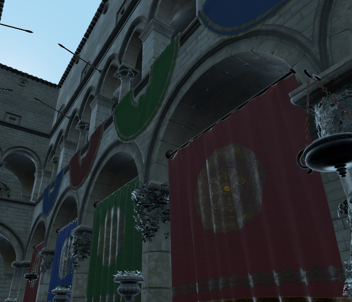 Architectural scene with multisample antialiasing at 4x