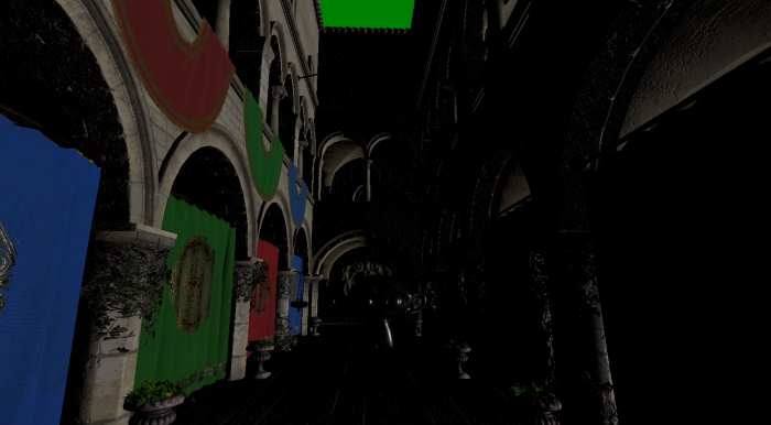 Suzanne monkey head model in dark scene