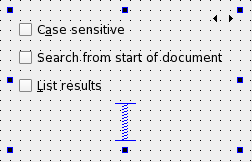 Screenshot showing group box containing widgets that are stacked on on of each other