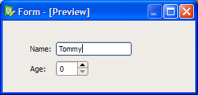 Screenshot showing the layout preview with clean looks on Windows XP