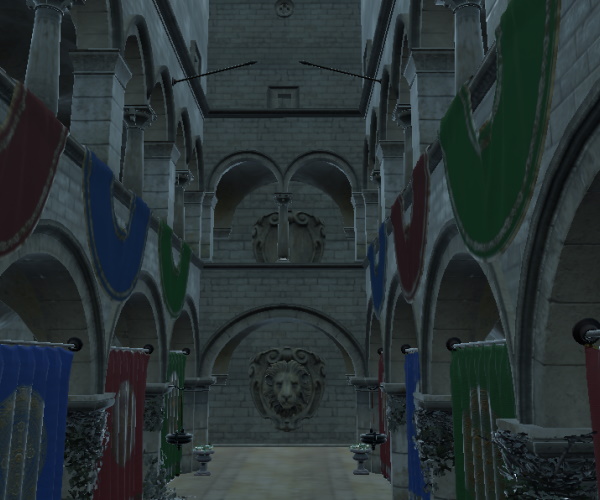 Stone hallway without glow effect