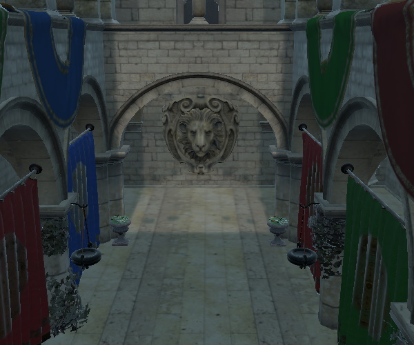 Stone hallway with glow bloom set to 0