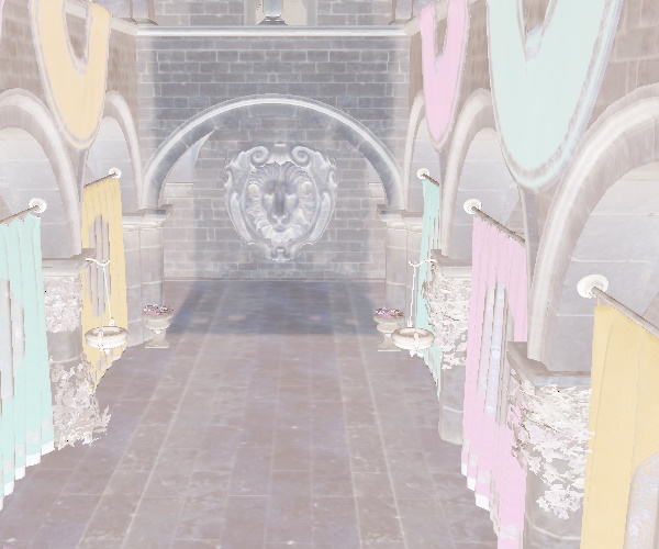 Stone hallway with inverted colors using LUT