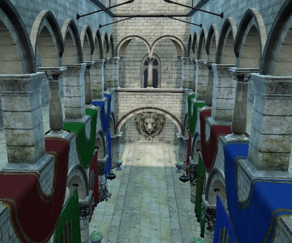 Scene demonstrating tonemapping