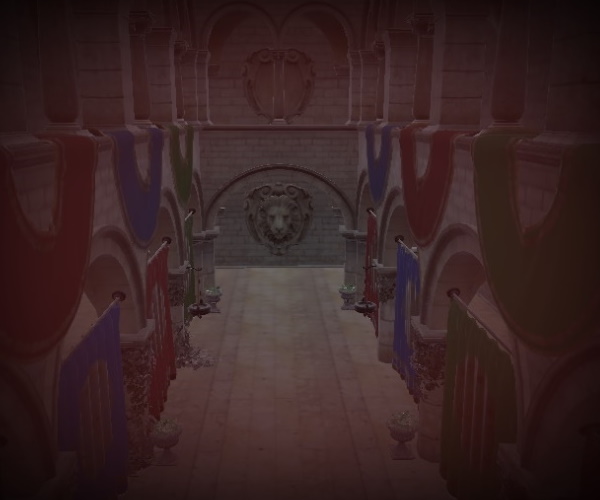 Scene demonstrating vignette effect