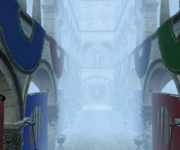 Scene with lower depthNear fog value