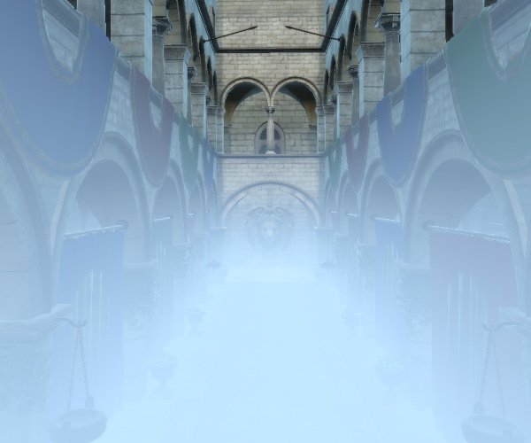 Scene with higher leastIntenseY fog value