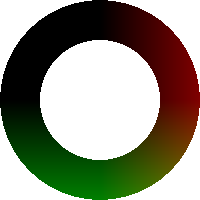 Torus shape with gradient texture coordinates