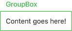 Custom styled group box