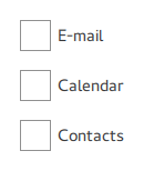 Pane containing items with background