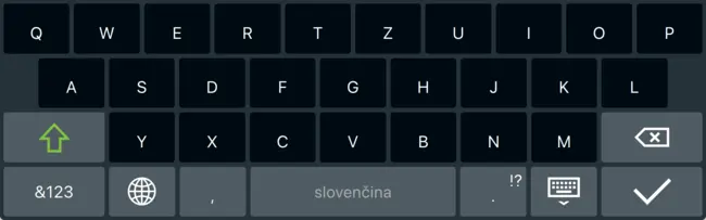Screenshot of the Slovak Layout