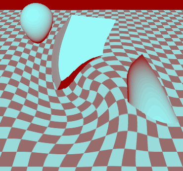 Animation showing combined blur and color inversion effects