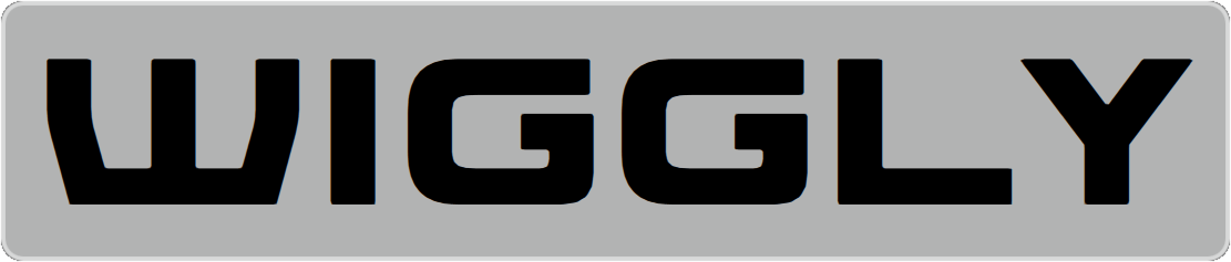 Label displaying the text WIGGLY