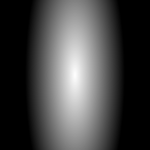 Elliptical gradient at angle 0