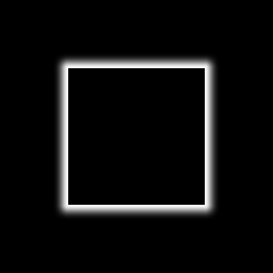 Glow with corner radius 0