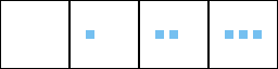 Sprite sheet divided into four frames with visible borders
