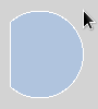 D-shaped containment mask with cursor showing non-rectangular hit testing