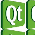 Qt logo tiled horizontally and vertically to fill the area