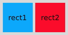 rect1 and rect2 side by side with margin gap between them