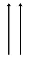 Two arrows pointing up