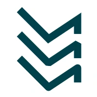 Three zigzag paths showing miter, bevel, and round line joins