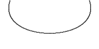 Cubic bezier curve forming a smooth downward arc