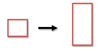 Square stretched vertically